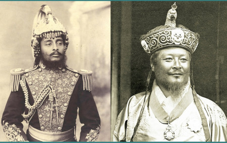 चन्द्रशमशेर जंगबहादुर राणा र भुटानी राजा उगेन वाङचुक।